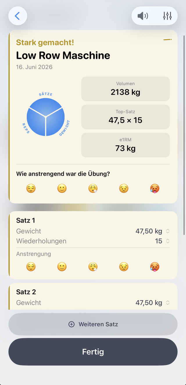 Erfassung laut Plan mit Geräte-Einstellung
